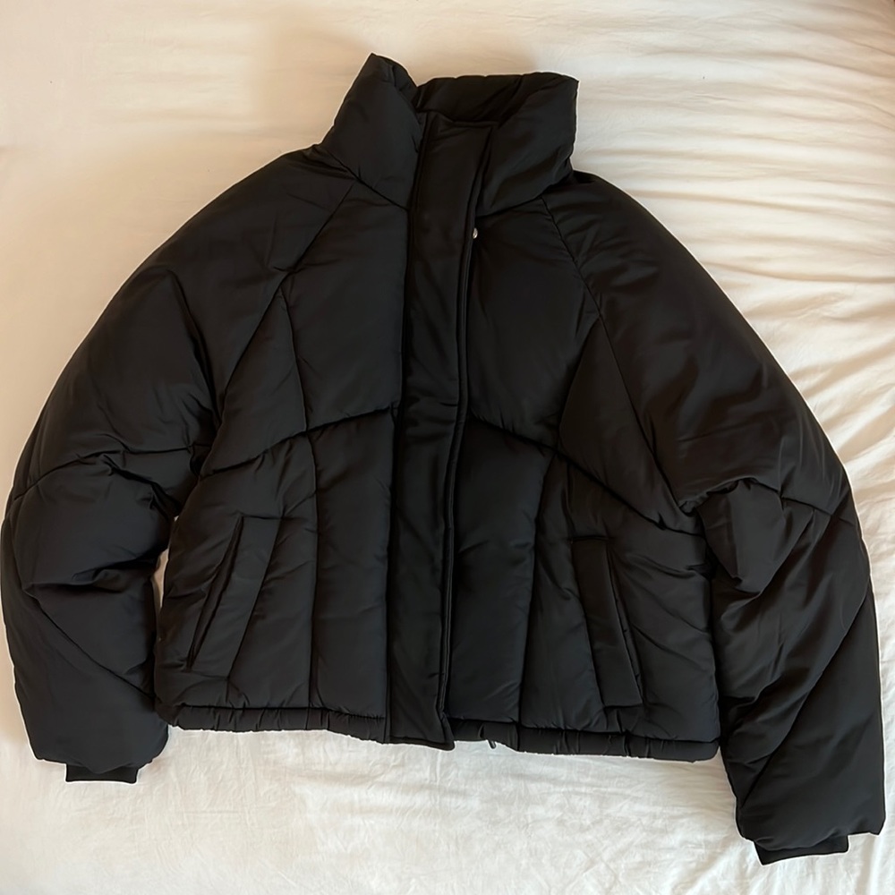 Topshop Black Puffer Jacket - Nordstroms